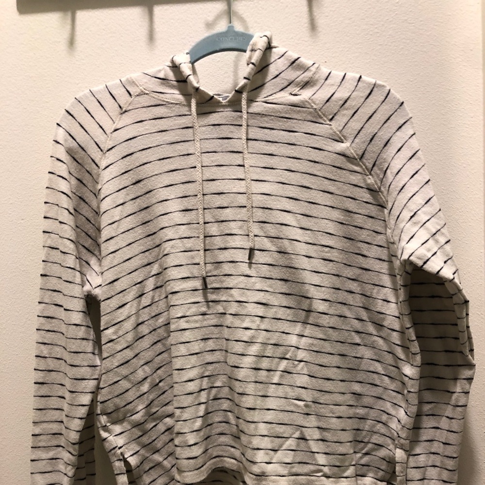 Cream and black striped aerie sweatshirt